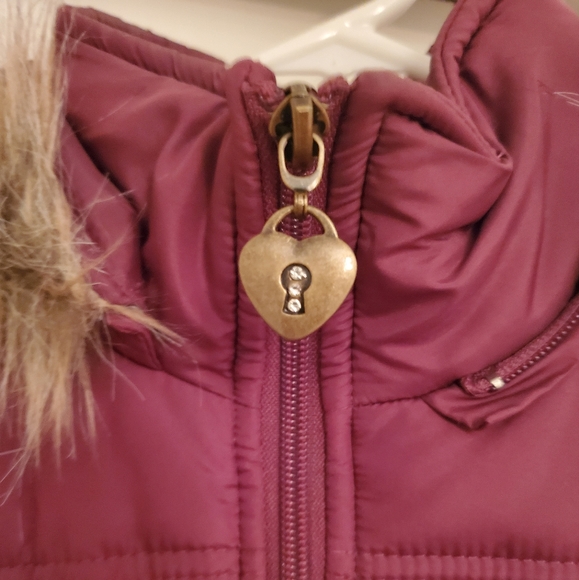 Burgundy Purple Puffer Vest - Maurices L - Picture 3 of 6